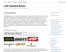 Tablet Screenshot of lefthandbows.com